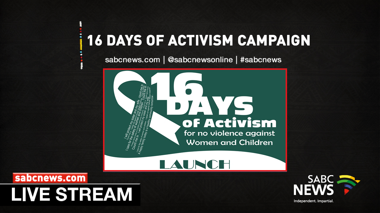 WATCH President Cyril Ramaphosa launches 16 Days of Activism SABC