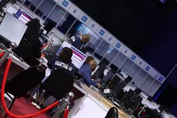 IEC agents at the National Results Operations Centre (ROC)