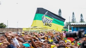 ANC supporters during a rally.