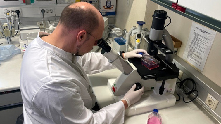 Dr. Roman Woelfel, head of the Institute of Microbiology of the German Armed Forces, works in his laboratory in Munich after Germany has detected its first case of mpox.
