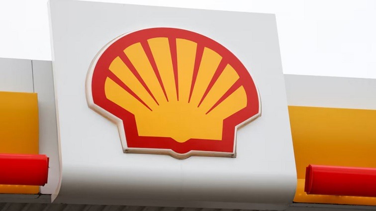 A view shows a logo of Shell petrol station