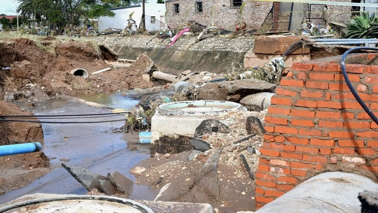 Infrastructure damaged by floods