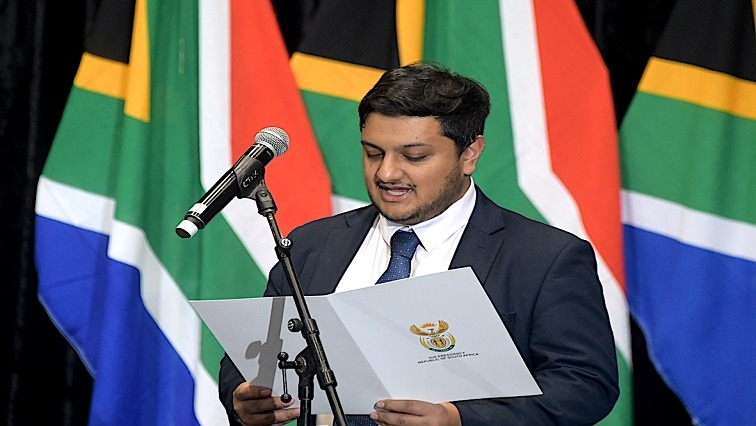 Ashor Sarupen sworn in as Deputy Minister of Finance in Cape Town on July 3, 2024.