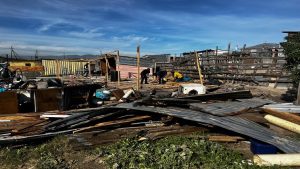 Damage caused by adverse weather conditions in Cape Town